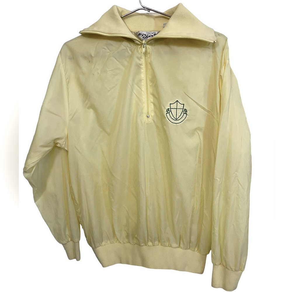 Vintage Presidio Golf Club San Francisco Yellow Silver Fox Men’s L Windbreaker